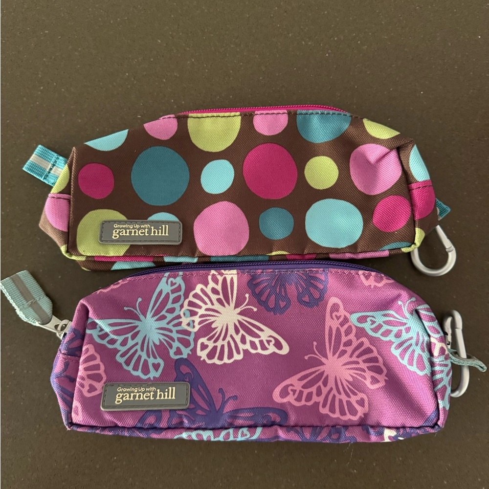 Garnet Hill Colorful Dot and Butterfly Kids Bags